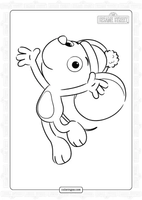 Sesame Street Little Mouse Coloring