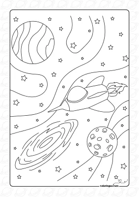 Spacecraft Between Planets