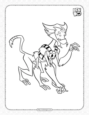 Spidermonkey Omniverse Coloring Page