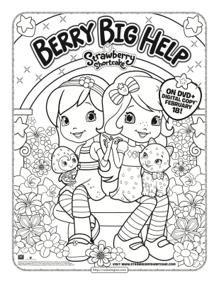 Strawberry Shortcake Berry Big Help Coloring Page
