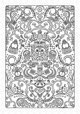Sugar Sponge Coloring Page
