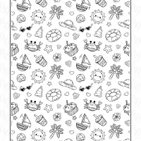 Summer Doodle Coloring Page 18 summer doodle coloring page