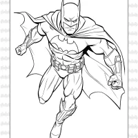 superhero batman coloring pages