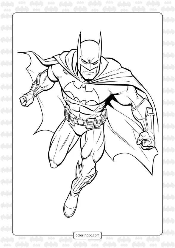 Superhero Batman Coloring Pages 1 superhero batman coloring pages