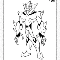 Swampfire Omniverse Coloring Page 28 swampfire omniverse classic coloring page