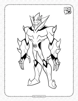 Swampfire Omniverse Coloring Page