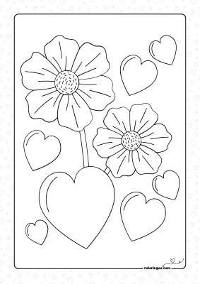 Sweetheart Coloring Page for Valentine