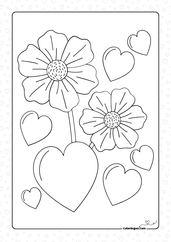sweetheart coloring page for valentine