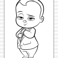 The Boss Baby Coloring Sheet 8 the boss baby coloring sheet