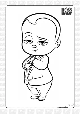 The Boss Baby Coloring Sheet