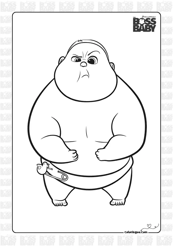 The Boss Baby Jimbo Coloring Page 1 the boss baby jimbo coloring page
