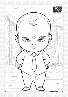 The Boss Baby Pdf Coloring Activities
