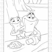 The Princess and the Frog Free Coloring Pages 12 the princess and the frog free coloring pages