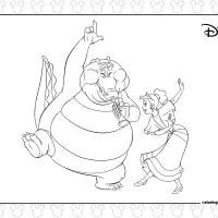 tiana louis coloring page