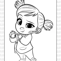 Tina Coloring Page from The Boss Baby 1 tina coloring page from the boss baby