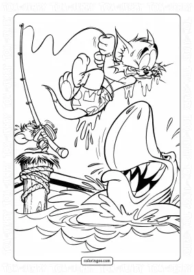 Tom and Jerry Coloring Pages for Kids