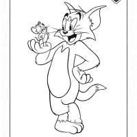 tom and jerry coloring sheet