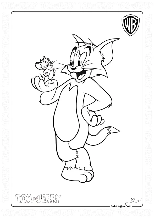 tom and jerry coloring sheet