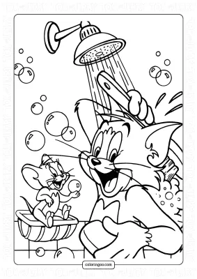 Tom and Jerry Showering