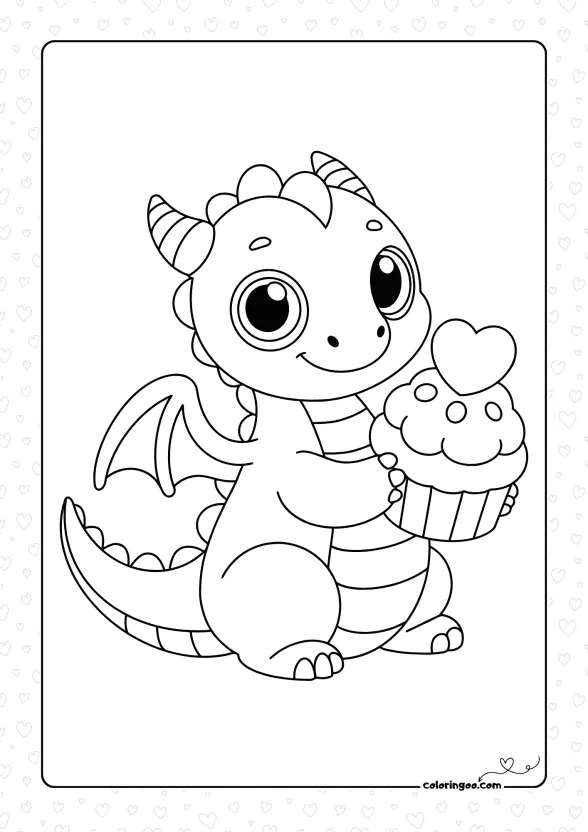 Valentine Dragon Cupcake 1 valentine dragon cupcake