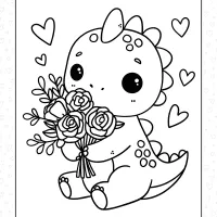 valentines day dino