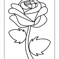 valentines day flower coloring