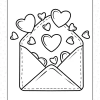 valentines day love envelope