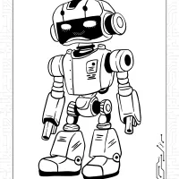 War Robot Coloring Page 2 war robot coloring page