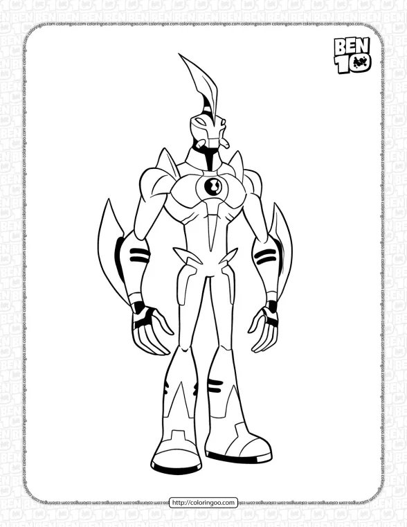Way Big Ben 10 Reboot Coloring Page 1 way big ben 10 reboot coloring page
