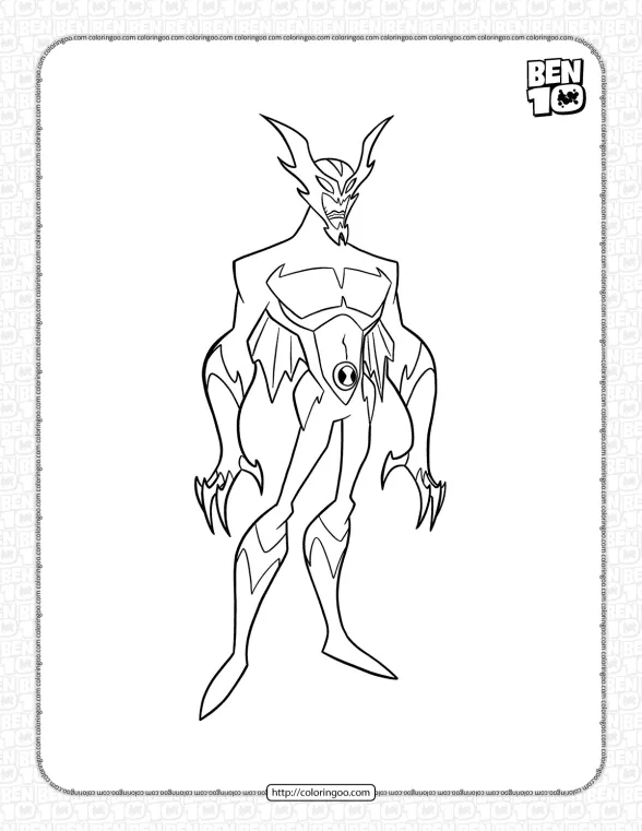 Whampire Omniverse Coloring Page 1 whampire omniverse classic coloring page