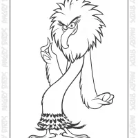 zeta coloring page from angry birds 2