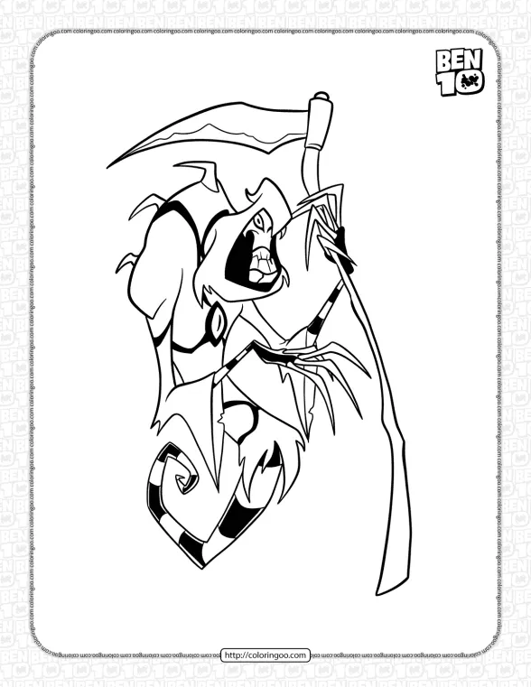 Zsskayr Classic Omniverse Coloring Page 1 zsskayr classic omniverse coloring page