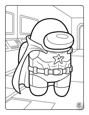 Among Us Cape and Belt Hero