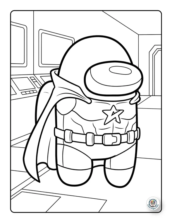 Among Us Cape and Belt Hero
