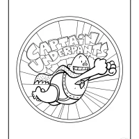 Captain Underpants Logo Coloring Sheet 16 Captain Underpants Logo Coloring Sheet