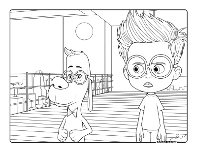 Free Mr Peabody and Sherman Coloring Sheets for Kids