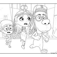 Free Mr Peabody and Sherman Movie Coloring Pages