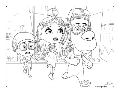 Free Mr Peabody and Sherman Movie Coloring Pages