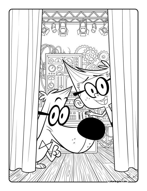 Free Sherman and Peabody Coloring Pages 1 Free Sherman and Peabody Coloring Pages