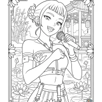 K-Pop Demon Hunters Coloring Pages 3 K Pop Demon Hunters Coloring Pages