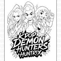 Kpop Demon Hunters Coloring Sheet 11 Kpop Demon Hunters Coloring Sheet