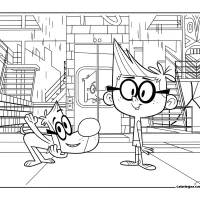 Mr Peabody and Sherman Characters Coloring Book PDF