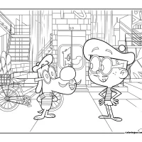 Mr Peabody and Sherman Coloring Pages Printable