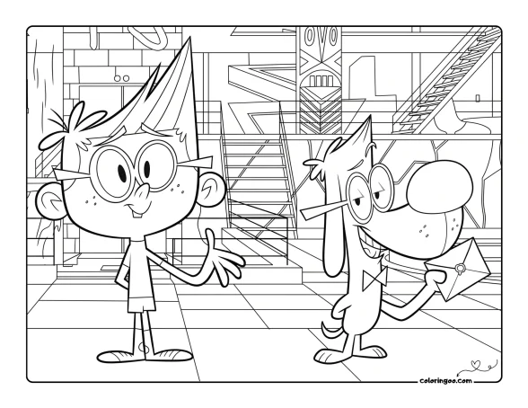 Mr Peabody and Sherman Movie Coloring Activities