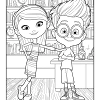 Penny and Sherman Coloring Pages