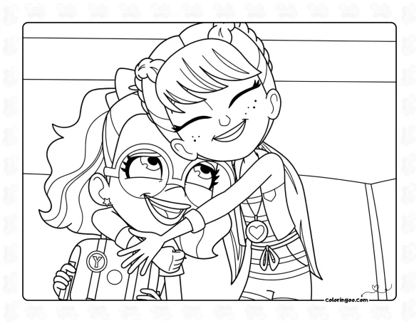 Polly Pocket Best Friends Coloring Pages 1 Polly Pocket Best Friends Coloring Pages
