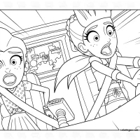 Polly Pocket Car Adventure Coloring Page 7 Polly Pocket Car Adventure Coloring Page