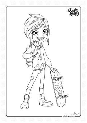 Polly Pocket Coloring Sheet