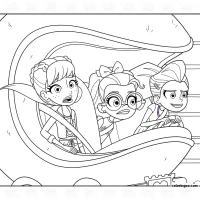 Polly Pocket Racing with Friends Coloring Page 11 Polly Pocket Racing with Friends Coloring Page