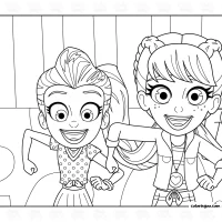 Polly Pocket and Lila Draper Coloring Page 5 Polly Pocket and Lila Draper Coloring Page